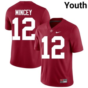 Bama Crimson College Football Alumni Zavier Mincey Youth #12 Jersey 843697-780