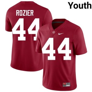 Go Bama Alex Rozier Embroidery Crimson #44 Youth College Football Jersey 106818-284