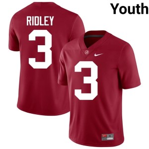 UA Crimson Tide #3 University Calvin Ridley Crimson College Football Youth Jerseys 786569-505