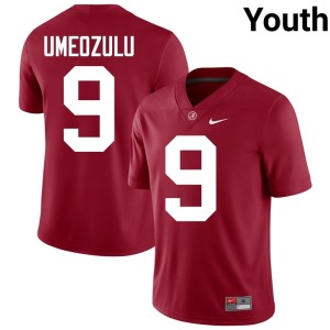 Bama Game Youth College Football Desmond Umeozulu #9 Crimson Jersey 496840-329