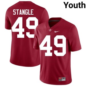 University of Alabama Youth 2026-27 #49 Crimson College Football Ethan Stangle Jersey 853834-180