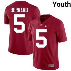 Alabama #5 Youth Player College Football Germie Bernard Crimson Jersey 502977-693