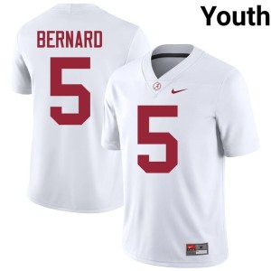 The Tide Alumni College Football Youth White Germie Bernard #5 Jersey 529856-555