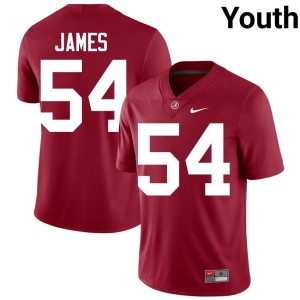Alabama Crimson Tide College Football Crimson Jayvin James Youth 2026 #54 Jerseys 923496-797
