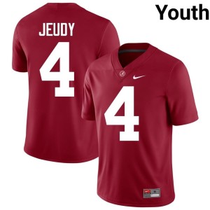 Roll Tide College Football Game #4 Crimson Youth Jerry Jeudy Jersey 958561-689