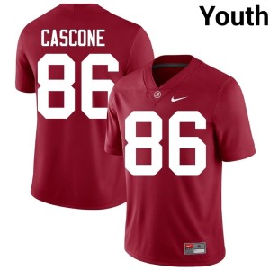 Bama College Football Jude Cascone Youth 2026-27 #86 Crimson Jersey 308723-680