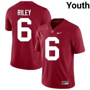 Alabama NCAA Crimson College Football #6 Youth Kevin Riley Jerseys 699659-191