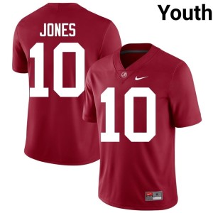Alabama #10 Crimson College Football Limited Youth Mac Jones Jersey 578615-963