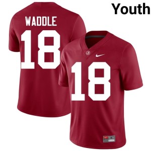 The Tide College Football Mack Sutter #18 Embroidery Crimson Youth Jersey 196850-451