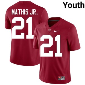 Alabama Crimson Tide #21 Crimson Maurice Mathis Jr. Replica College Football Youth Jerseys 329262-712