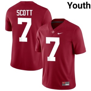 Alabama Rico Scott Player Crimson College Football Youth #7 Jersey 132007-120