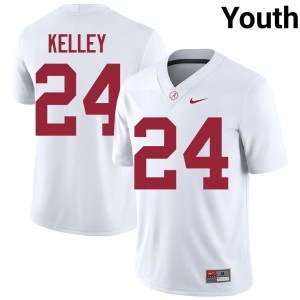 Bama #24 White Rihyael Kelley Youth College Football Game Jerseys 156968-249