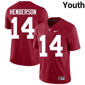 UA #14 College Football Crimson 2026 Tyler Henderson Youth Jerseys 975691-493