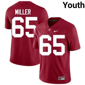 Alabama Crimson Tide Crimson #65 Tyrell Miller NCAA Youth College Football Jerseys 926135-701