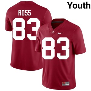Alabama Crimson Tide Warner Ross College Football Alumni Youth #83 Crimson Jerseys 111318-867